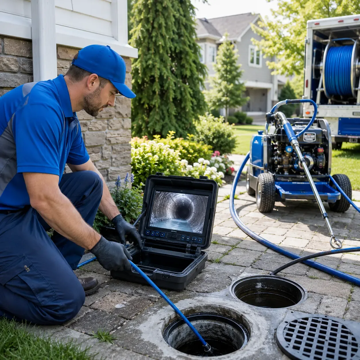 Outdoor drain cleaning professionals serving New Concord, OH