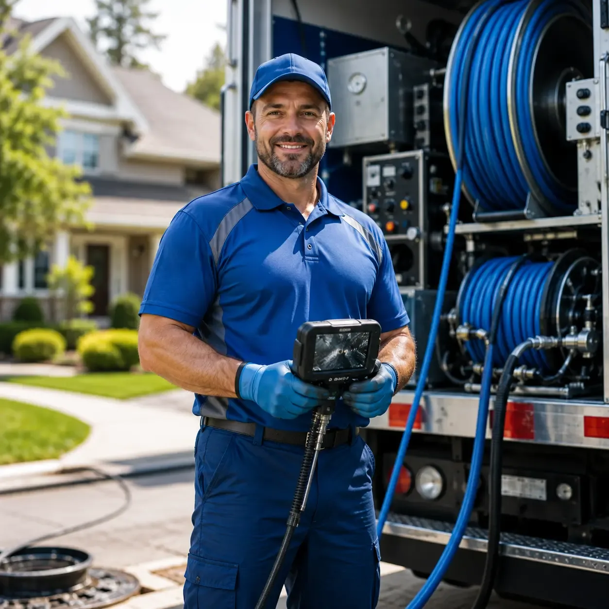 Local outdoor drain cleaning specialists in New Concord, OH